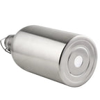 32OZ/64OZ Stainless Steel Beer Growler, Homebrew Portable Beer Barrel Secure Swing Top Lid Craft Beer Bottle Tight Airtight Seal