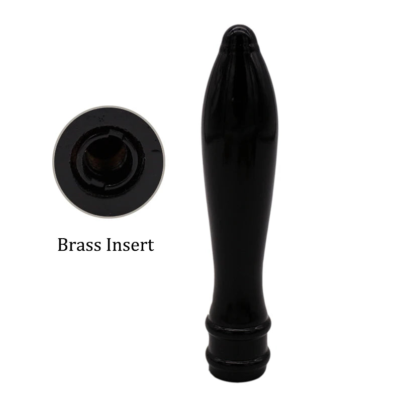6" Wood Pub Style Tap Handle Craft Beer Tap Handle Homebrew Beer Handle include Dual-Threaded Insert