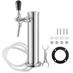 Beer Tower, Single Faucet Beer Kegerator Dispenser, 3-Inch Column Homebrew Draft Beer Dispensing, with Complete Installation Kit