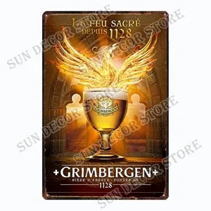 German Belgium Beer PERONI  WATERLOO  Retro Vintage Metal Tin Signs Poster for Room Bar Pub Club Man Cave Wall Decoration A-217