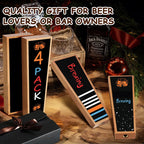 4 Pcs/Lot Beer Tap Wooden Handle,Beer Tower Kegerator Dispenser Handle with Writable Liquid Chalk Pen,Homebrew Bar DIY Gift