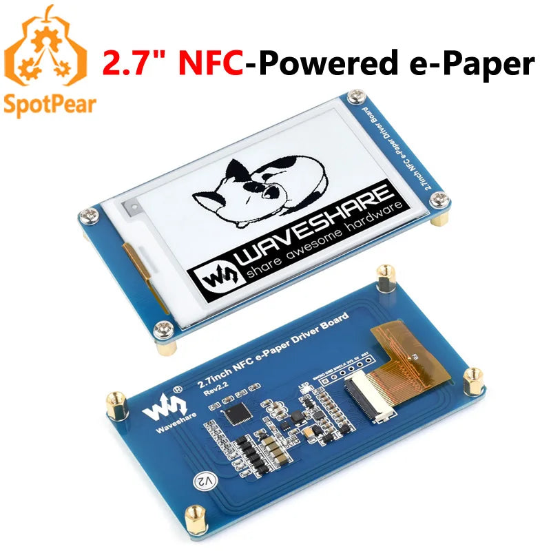 Local Stock 2.7inch Passive NFC-Powered E-Paper Module Wireless NFC Display
