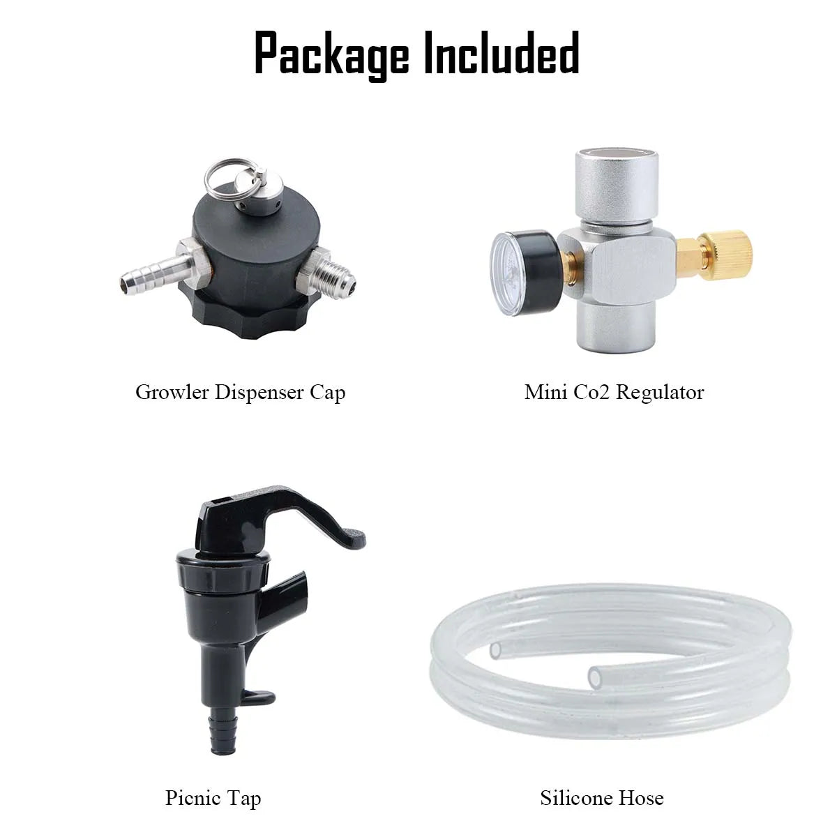 Growler Tap Kit Portable Growler Dispenser Homebrew Beer Kegging Equipment