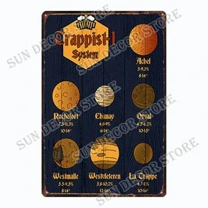 German Belgium Beer PERONI  WATERLOO  Retro Vintage Metal Tin Signs Poster for Room Bar Pub Club Man Cave Wall Decoration A-217