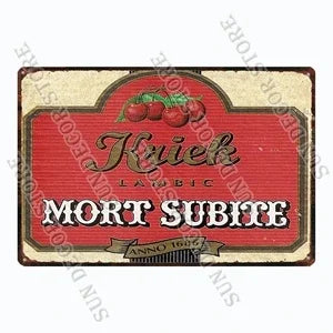 German Belgium Beer PERONI  WATERLOO  Retro Vintage Metal Tin Signs Poster for Room Bar Pub Club Man Cave Wall Decoration A-217