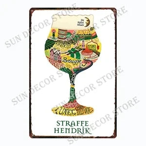 German Belgium Beer PERONI  WATERLOO  Retro Vintage Metal Tin Signs Poster for Room Bar Pub Club Man Cave Wall Decoration A-217