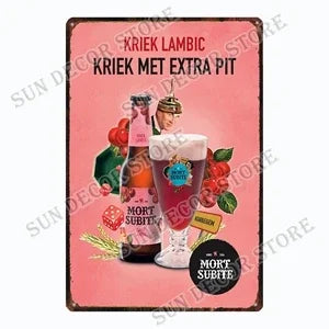 German Belgium Beer PERONI  WATERLOO  Retro Vintage Metal Tin Signs Poster for Room Bar Pub Club Man Cave Wall Decoration A-217