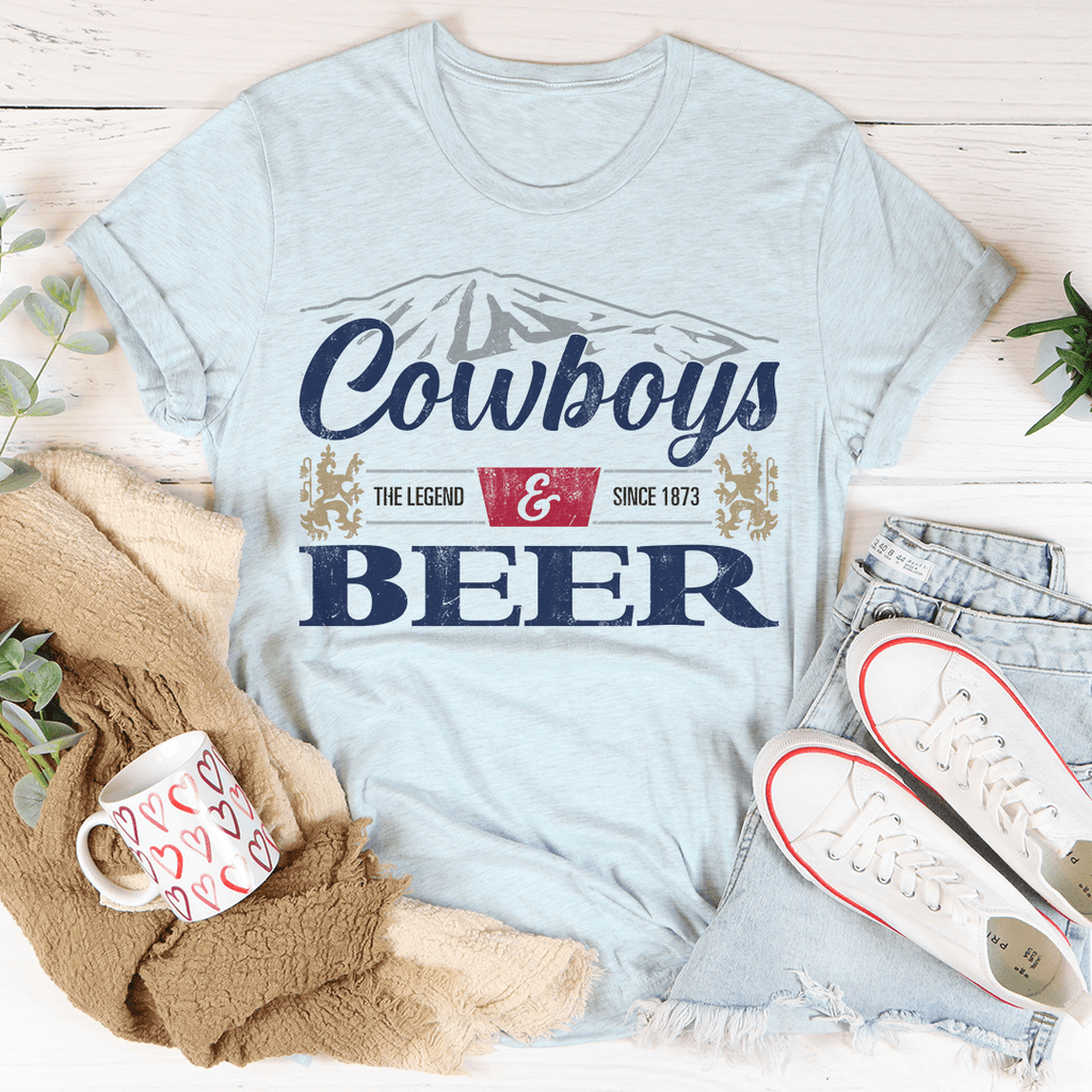 Cowboys & Beer Tee-3